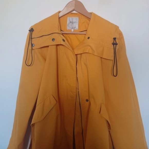 Zara Bright Yellow Cotton Spring/Fall Jacket - Picture 4 of 13